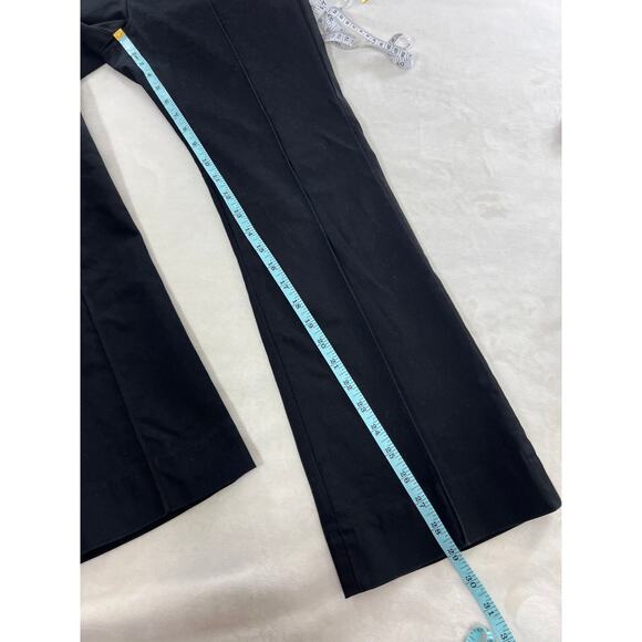 A.L.C. Seamed Trouser Pants High Rise Bootcut Flared Hem Black Womens Size 2 - Picture 7 of 7